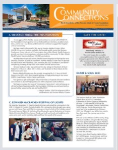 Snapshot of the cover of the latest Community Connections newsletter