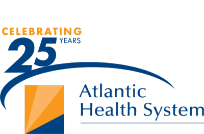 Atlantic Health System celebrating 25 years logo
