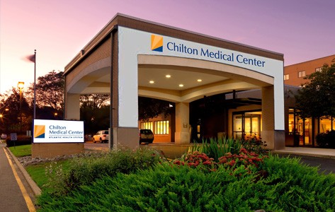Chilton Medical Center entrance dusk