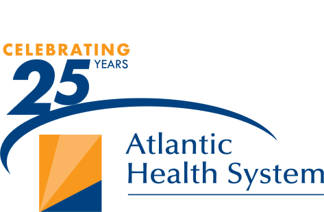 Atlantic Health System celebrating 25 years logo