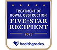 Ganador de 5 estrellas de Healthgrades por el tratamiento de la obstrucción intestinal