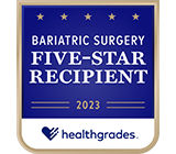 Beneficiario de 5 Estrellas en Cirugía Bariátrica de Healthgrades