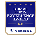 Labor & Delivery Specialty Excellence Award from Healthgrades, Top 10% in the Nation