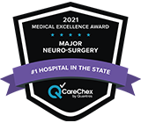 Premio CareChex a la Excelencia Médica en Neurocirugía Mayor - Hospital núm. 1 de Nueva Jersey