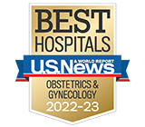 Calificado por US News como uno de los mejores hospitales del país en ginecología