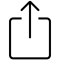 Icon of a square with an arrow pointing out the top