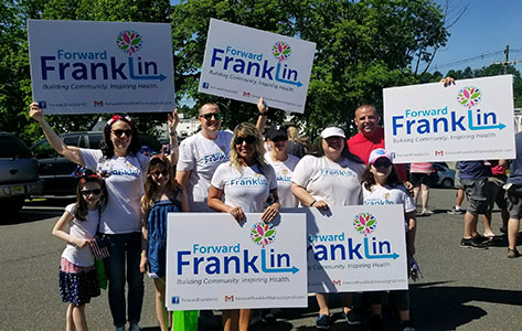 Part of the Forward Franklin team at a Memorial Day parade