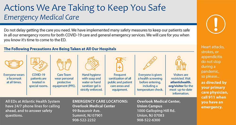 Actions we're taking to keep you safe during emergency medical care