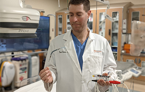 Dr. Bartov and the Impella heart pump.