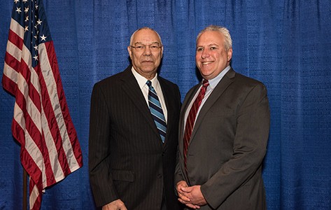 Dr. Steven Sheris with Colin Powell