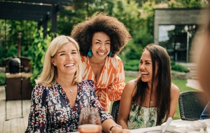 3 women laughing