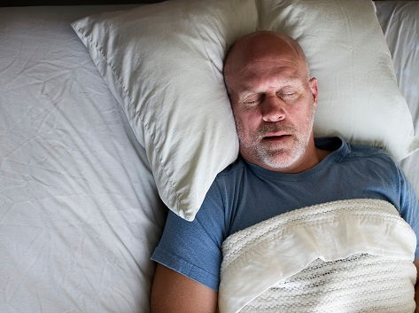 A mature man with sleep apnea is at greater risk for AFib.