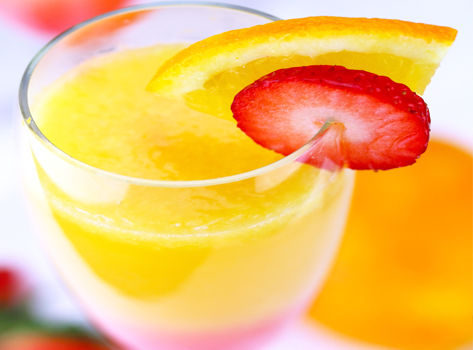 A fruity mocktail looks just as tasty as the real thing.