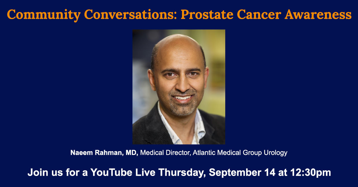 YouTube Live para la concienciación sobre el cáncer de próstata.