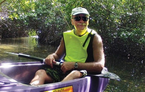 Bill kayaking outdoors