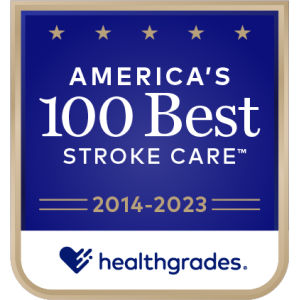 Healthgrades America's 100 Best Hospitals: Atención de accidentes cerebrovasculares