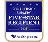 Premio a la Excelencia en la Cirugía de Fusión Espinal de Healthgrades