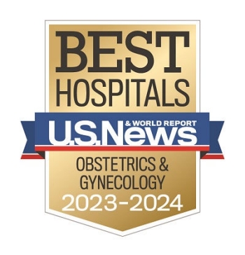Clasificado como uno de los mejores hospitales del país en obstetricia y ginecología por US News & World Report