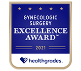 Premio a la Excelencia en Cirugía Ginecológica de Healthgrades, mejor 10 % del país
