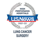 US News High Performing: Cirugía de cáncer de pulmón
