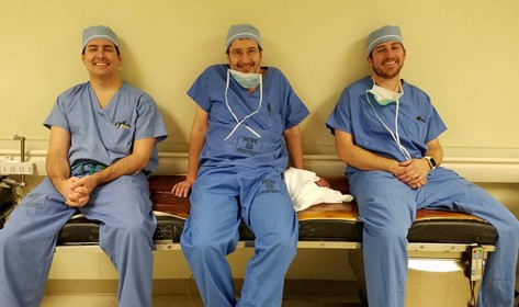 Three hepatobiliary surgeons