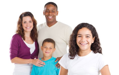 Multiracial family