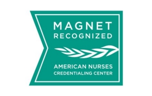 Magnet designation badge from the American Nurses Credentialing Center