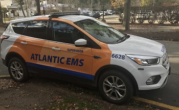 An image of Delta1, the Morristown Medical Center emergency medicine response vehicle.