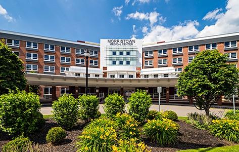 Facade photo of Morristown Medical Center.