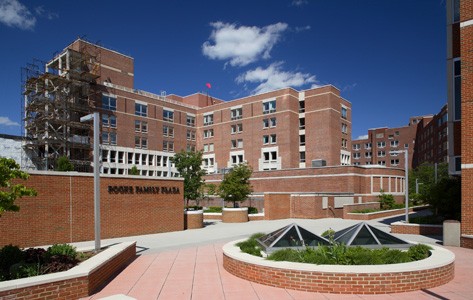 Morristown Medical Center's campus is shown.