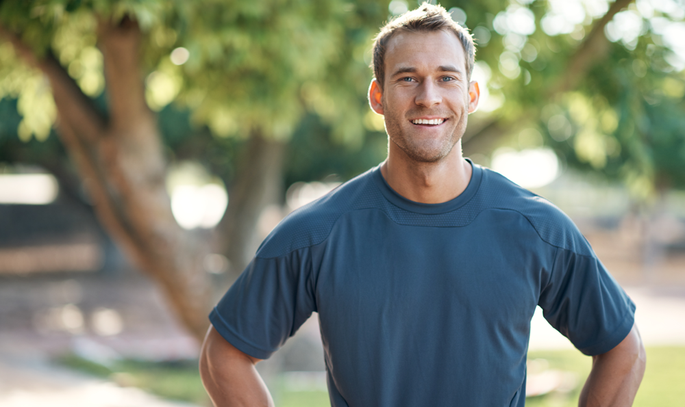 A man smiling
