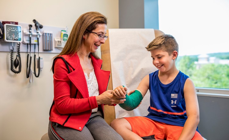 Doctor with pediatric patient